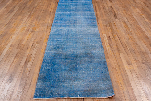 Vintage Overdyed Runner Rug (3' x 12')